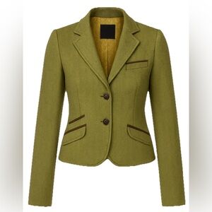 The Limited Green Wool Blazer